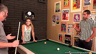 Cum Eating Cuckolds - Hollie Mack'_s hubby lost her in a pool game