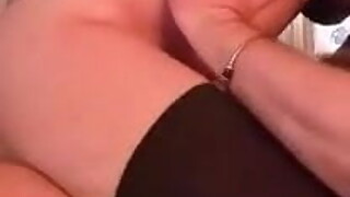 wife in sexy lingerie sits on my cock and fucks me good