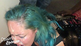 BBW Cinnamon Anarchy Fucked Hard By Multiple BBC Gets Covered in Cum, Blowbang Party With Fans