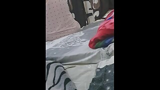 Step mom pretty wild fuck with step son while Husband is Clueless