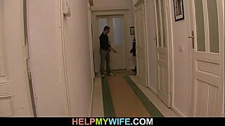He fucks his sexy wife for money
