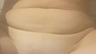 wife fucks herself in shower