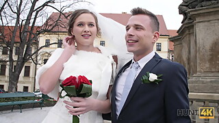 HUNT4K. Attractive Czech bride spends first night with man