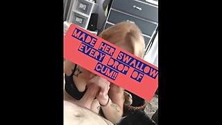 Real amateur cheating Wife Sucks off young stud guys cock from bar while husband is asleep real!!!!